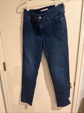 Levi's Women's Straight Leg Jeans in Deep Blue